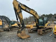 CAT 319D Bandgrävare med rotor, grävsystem och redskap