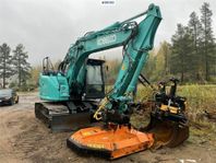 KOBELCO SK140 SRLC-7 med Trejon M1650 Kedjeröjare (SE VIDEO)