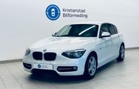 BMW 118 d Aut Sport Line, Mineralvit Metallic