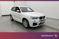 BMW X3 xDrive20d M Sport M-Värm Pano H/K HUD 360° Navi