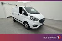 Ford Transit Custom 170hk Värmare Drag CARPLAY 2xDörr Moms