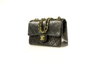 Chanel Double Flap Small Svart Kampanj