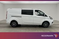 Ford Transit Custom L2 CrewVan Värmare Drag 2xDörr B-Kamera