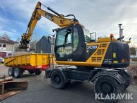 Grävmaskin JCB JS145W med grävsystem, tippkär