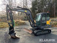 Grävmaskin Volvo EC60E inkl tiltrotator m gri