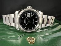 Rolex Datejust 36mm Vitguldsring 116234 Svart Fullset 2014