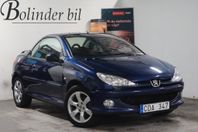 Peugeot 206 CC 1.6 8700MIL MOTORVÄRMARE BESIKTAD KAMREMBYTT