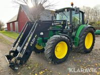 Traktor John Deere 6330 med frontlastare