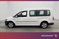 Volkswagen Caddy Maxi Life M/K-Värmare Dragkrok 5-Sits Moms