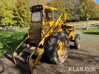 Baklastare Volvo BM LM 218 med skopa och gafflar