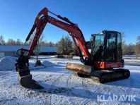 Grävmaskin Kubota KX060-5 med tiltrotator och