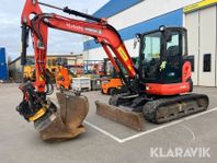 Grävmaskin Kubota U48-4 med tiltrotator och r