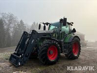 Traktor Fendt 516 Vario med frontlyft & lasta