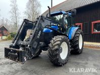 Traktor New Holland TS 110 4WD med frontlasta