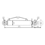 K.T.S Brett sortiment av hydraulcylindrar