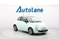 Fiat 500 1.2 8V Lounge, Panorama, kamrem bytt, Skinn, 69hk