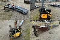 Transportband Hydrauliskt, Tiltrotator 2 st & Kranarm