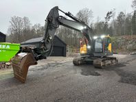 Grävmaskin Volvo ECR235EL med grävsystem