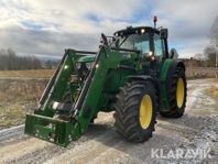 Traktor John Deere 6150M med frontlyft och fr