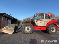 Teleskoplastare Manitou MLT 961 med skopa och