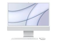 Apple iMac (24-tum, M1, 2021) - 8GB RAM, 512GB SSD, Silver