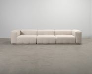 Rea: Layered Cecco 3-sits soffa ljusbeige