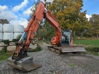 Grävmaskin Hitachi ZX135LC med Planerskopa och Tiltrotator (