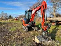 Bandgrävare Kubota KX027-4 med garanti & 6 stycken redskap