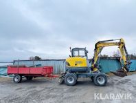 Grävmaskin Wacker Neuson 6503 WD med vagn & r