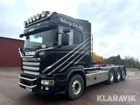 Lastväxlare/Krokbil Scania R490 med plogutrus