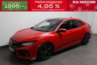 Honda Civic 1,5 T i-VTEC 182hk Sport + 5D Aut Pano 1ägare