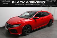 Honda Civic 1,5 T i-VTEC 182hk Sport + 5D Aut Pano 1ägare