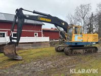 Grävmaskin Åkerman H12 B med två skopor