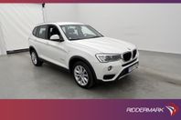 BMW X3 xDrive20d 190hk HiFi Kamera Halvskinn