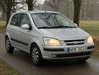 Hyundai Getz 1.3 Svensksåld, Ny besiktigad, Årsskatt 910kr