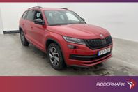 Skoda Kodiaq 4x4 190hk Sportline 7-Sit Pano Canton Värm Drag