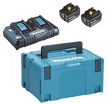 Makita Powerpack Dubbelladdare + 2x5,0Ah Laddpaket 18V REA!