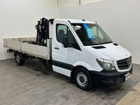 Mercedes-Benz Sprinter 319 V6 Flak Kran Hiab 022T D-värm, Dr