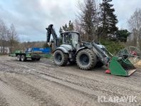 Grävlastare Lännen 8600i med släp, tiltrotato