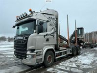 Timmerbil Scania R520 6X4 med kran (SE VIDEOS)