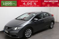 Honda Civic 1,6 i-DTEC 120hk Sport 5D Motorvärmare