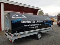 UTHYRES Kåpvagn Biltrailer Båttrailer KRAMFORS SLÄP & FRITID