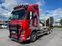 Timmerbils ekipage Volvo FH16 750 + Kilafors 4 axlat släp