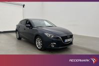 Mazda 3 Sport 150hk Optimum BOSE HUD Kamera Navi Skinn