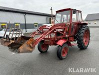 Veterantraktor Volvo BM T 500 med frontlastar