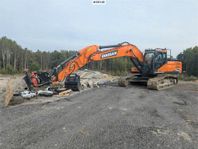 Doosan DX255LC med 111 TIM! Tiltrotator och skopor (SE VIDEO