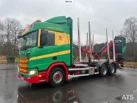 Timmerbil Scania R650 B 6X4 NB med kran