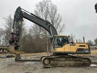 Bandgrävare Volvo EC300 DL Med rotor, grävsystem och skopor