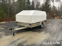 Personbilssläp 3S Säker Start Stabil DU 1300kg Alutrailer