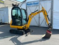 Minigrävare JCB 8018 CTS bandbreddning / inkl 3 skopor